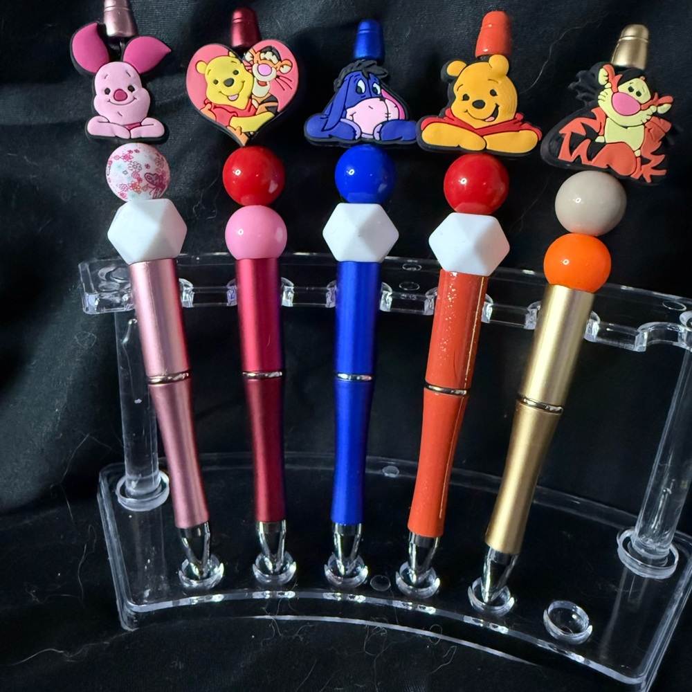 Disney Winnie the Pooh Character beaded Pen Set and more